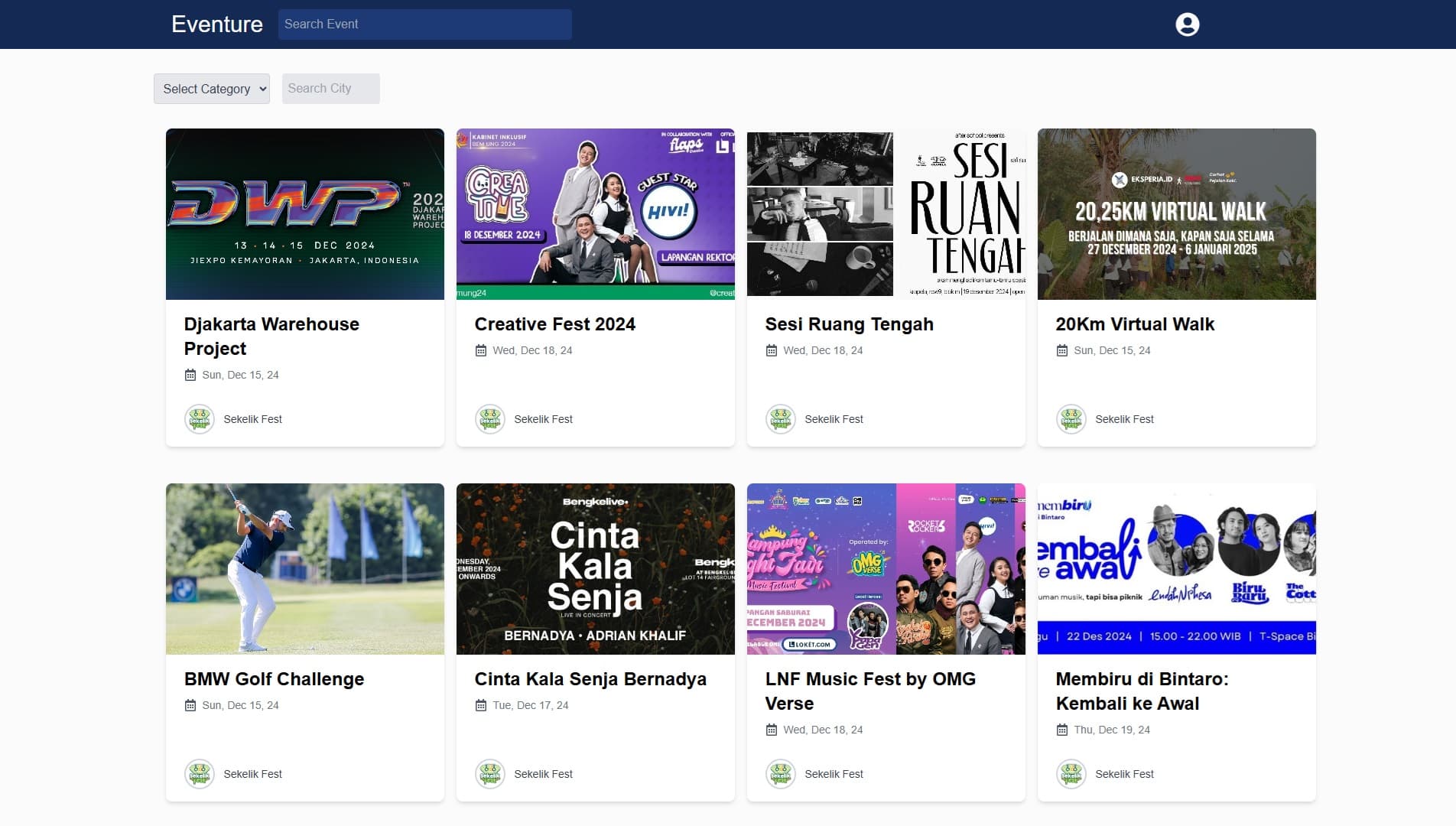 Ticketing E-commerce screenshot 2