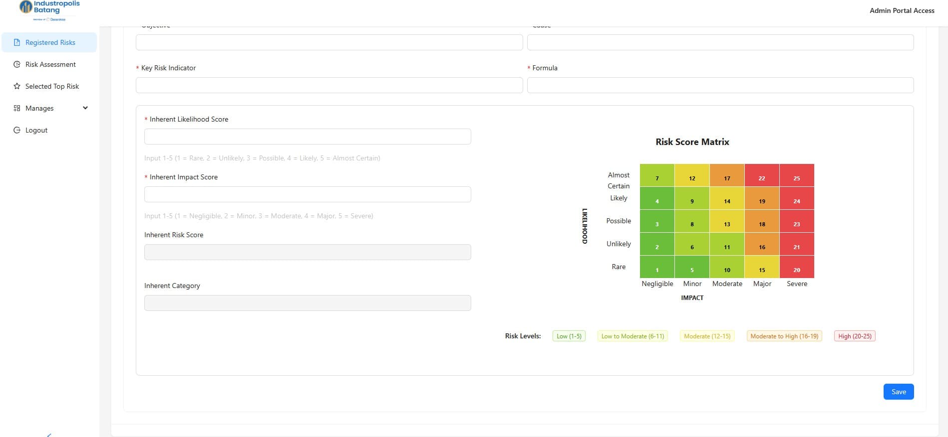 Enterprise Risk Management System screenshot 2