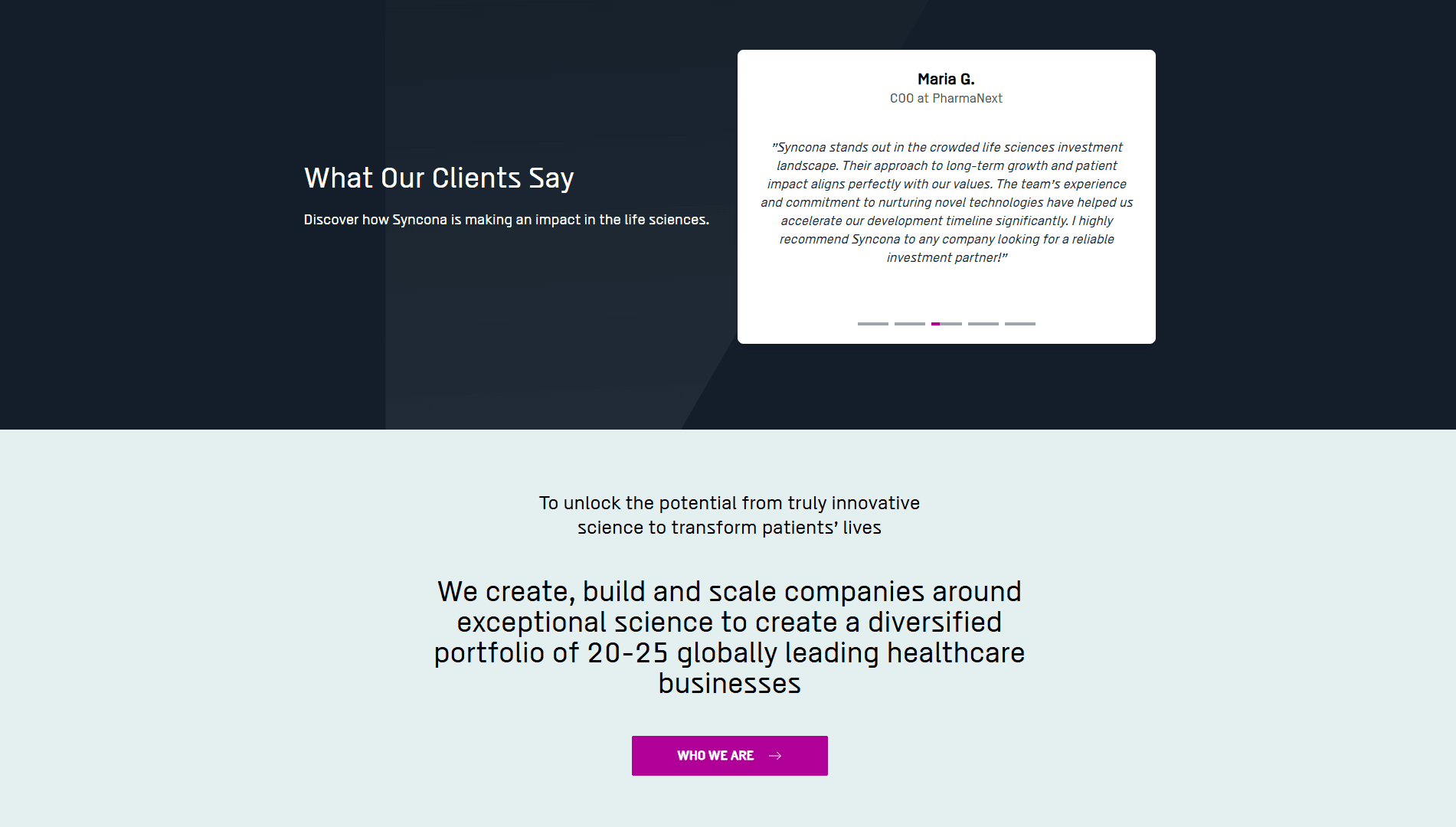Company Landing Page screenshot 7