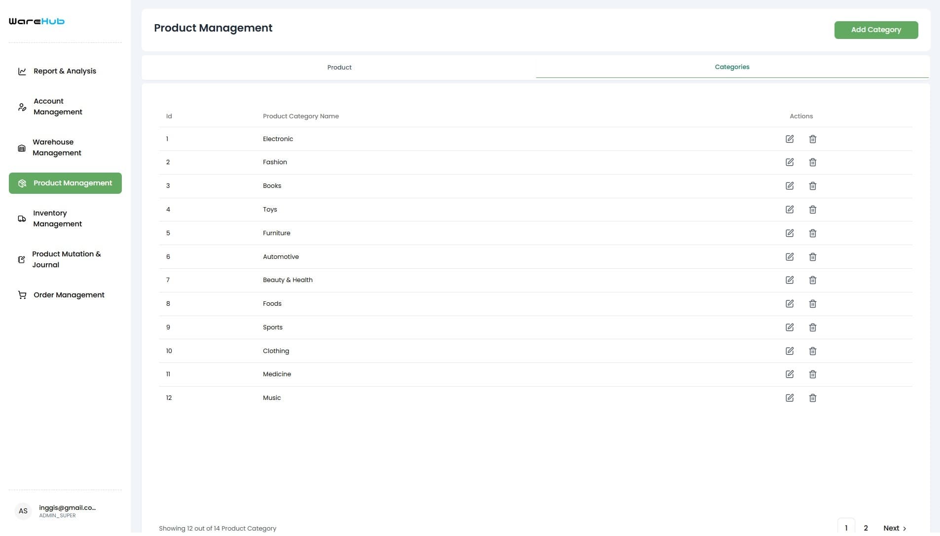 Multi-Storage E-commerce screenshot 1