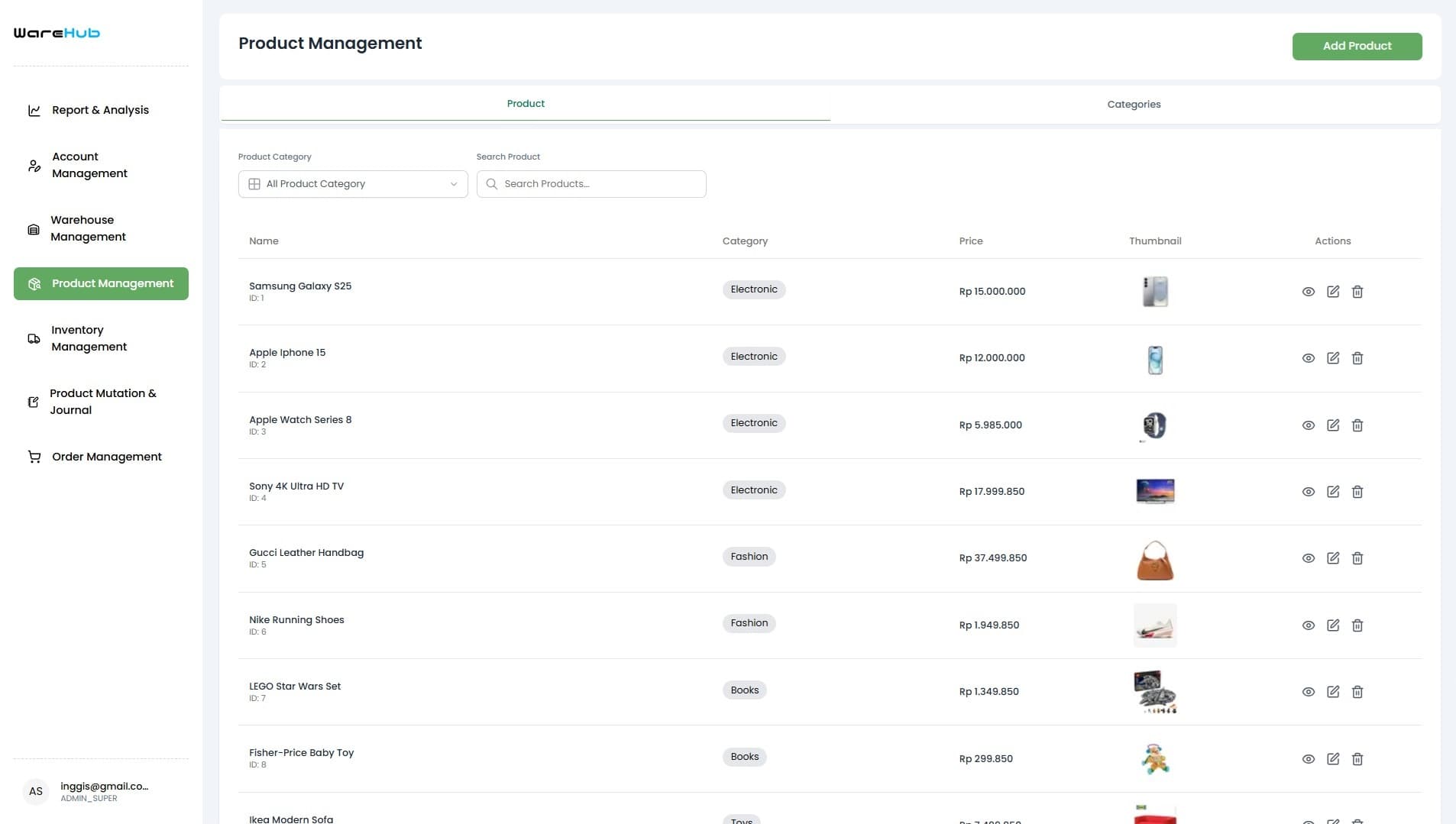 Multi-Storage E-commerce screenshot 4